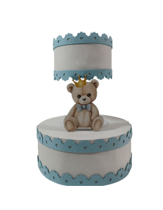 Torte scenografiche espositive orsetto con coroncina dorata