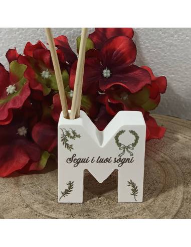 Profumatore ambiente bomboniere Laurea lettera con frase