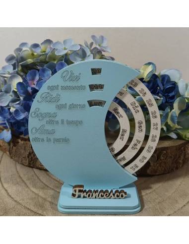 Bomboniere utili Calendario perpetuo con nome personalizzato