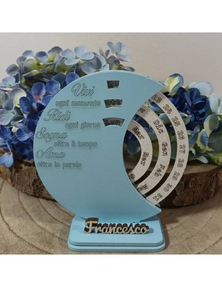 Bomboniere utili Calendario perpetuo con nome personalizzato