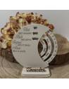 Bomboniere calendario perpetuo originali con nome personalizzato in legno