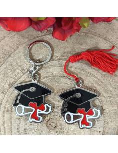 Bomboniere Laurea fai da te tocco nero con pergamena