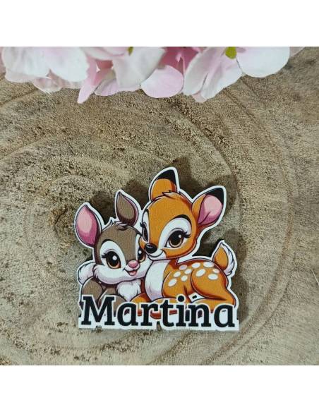 Bomboniere Disney calamite bambi e coniglietto nome personalizzato