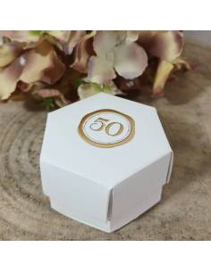 Scatole portaconfetti bomboniere 50° Anniversario Matrimonio