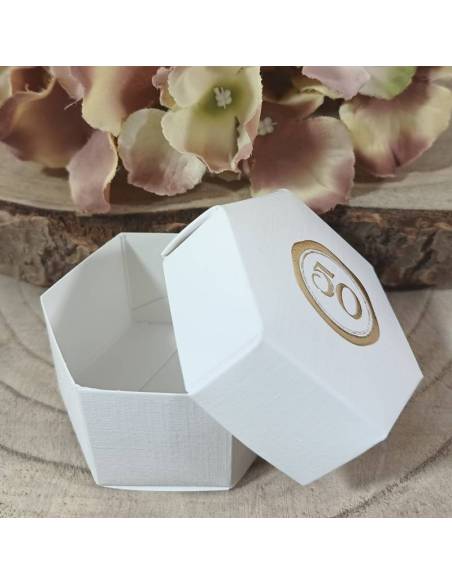 Scatole portaconfetti bomboniere 50° Anniversario Matrimonio | Sindy Bomboniere