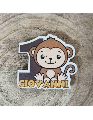 Bomboniere Primo Compleanno calamite animaletti personalizzate | Sindy Bomboniere