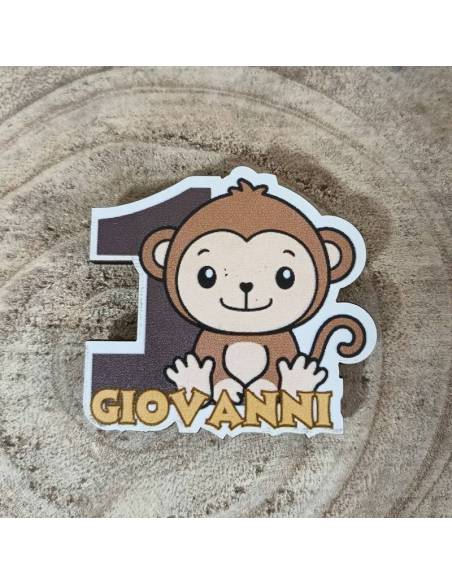 Bomboniere Primo Compleanno calamite animaletti personalizzate | Sindy Bomboniere