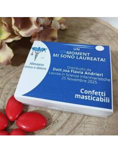 Portaconfetti Laurea in Scienze Infermieristiche scatole simpatiche personalizzate