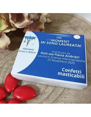 Portaconfetti Laurea in Scienze Infermieristiche scatole simpatiche personalizzate