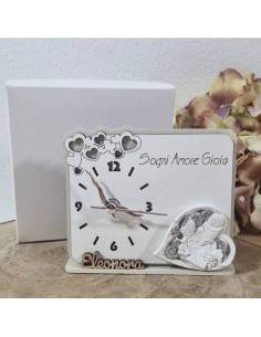 Bomboniere per Comunione orologio personalizzato cuore con calice JHS