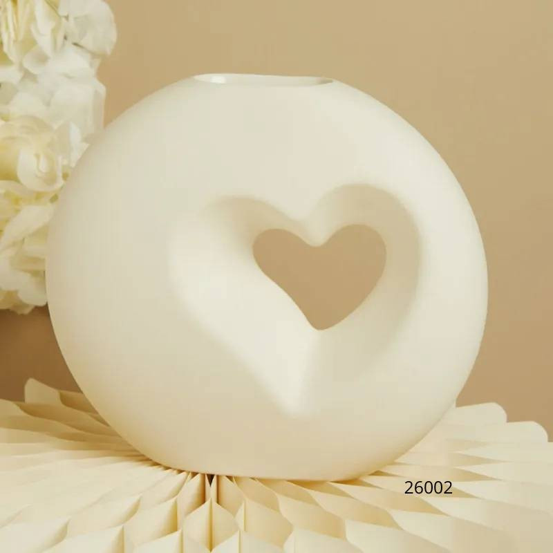 Bomboniere Claraluna Matrimonio Vaso tondo cuore in porcellana