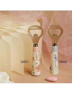 Bomboniera Matrimonio Claraluna apribottiglie fantasia floreale
