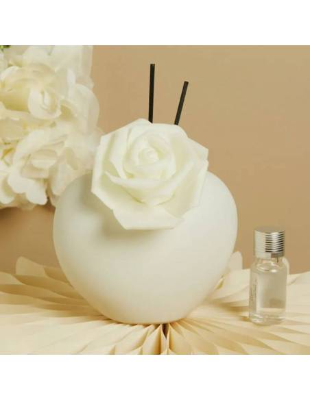 Diffusori per ambienti bomboniere Claraluna cuore rosa sfaccettato | Sindy Bomboniere