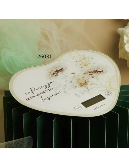 Bomboniere utili bilancia Matrimonio Claraluna fantasia floreale