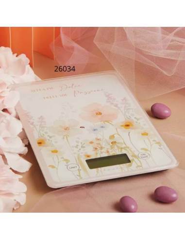 Bomboniera Matrimonio Claraluna utile bilancia motivo floreale