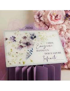 Bomboniere utili Matrimonio Claraluna taglieri in vetro motivo floreale