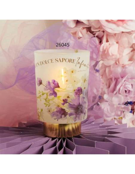 Bomboniere Claraluna Matrimonio Lampada luce led tema floreale con frase