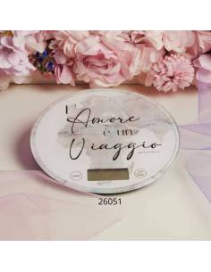 Bomboniere Matrimonio utili Claraluna bilancia tema viaggio