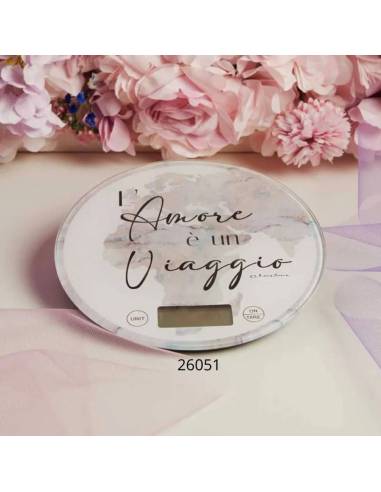 Bomboniere Matrimonio utili Claraluna bilancia tema viaggio