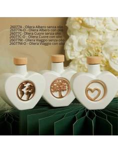 Bomboniere Claraluna originali Matrimonio oliere cuori in ceramica