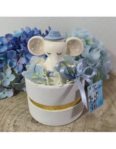 Bomboniere Battesimo originali elefantini per bimbo