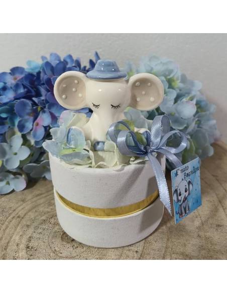 Bomboniere Battesimo originali elefantini per bimbo
