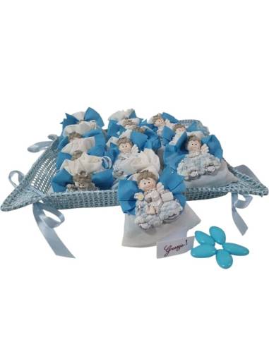 Torta bomboniere Comunione maschio angelo sacro calice in rilievo