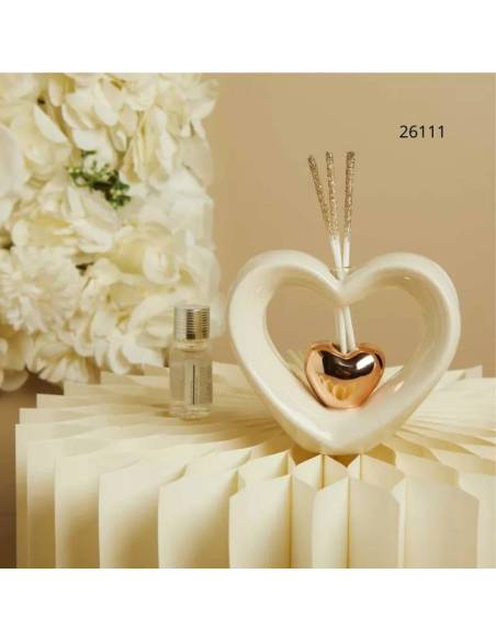 Profumatore ambiente cuore bomboniere Matrimonio Claraluna shop online