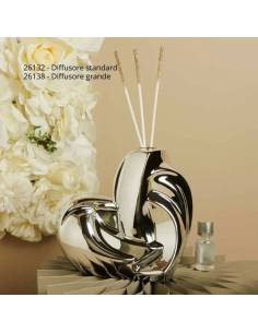 Diffusori per ambienti bomboniere cuori Matrimonio Claraluna argentati