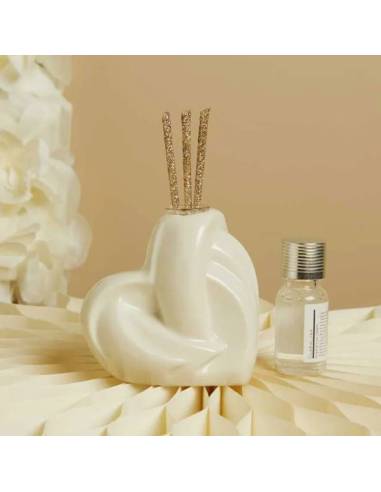 Profumatori per ambienti bomboniere Claraluna Matrimonio cuori in ceramica | Sindy Bomboniere