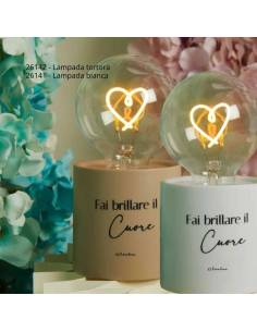 Bomboniera Matrimonio Claraluna Lampada luce led elegante con frase