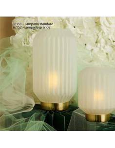 Bomboniere Claraluna Matrimonio Lampade in vetro satinato