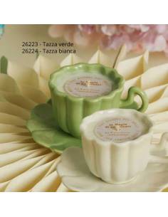 Claraluna bomboniere Matrimonio candele profumate tazze in ceramica