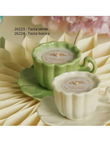 Claraluna bomboniere Matrimonio candele profumate tazze in ceramica