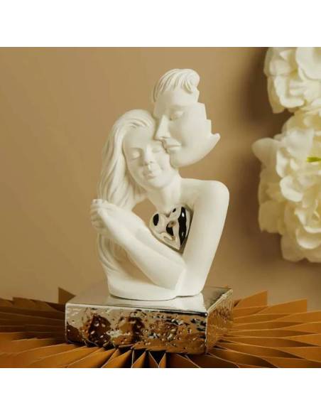 Bomboniere Matrimonio Claraluna statue coppia innamorati con cuore | Sindy Bomboniere