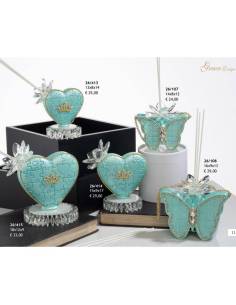 Grace Design bomboniere raffinate ed eleganti diffusori ambiente cuori e farfalle