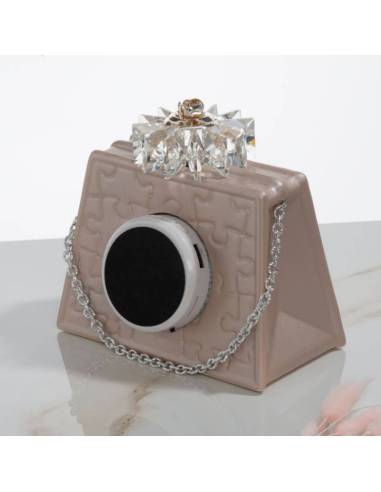 Grace Design bomboniere lampade luce led borsette dettagli argentati | Sindy Bomboniere