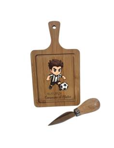 Bomboniere utili Comunione tagliere personalizzato calciatore Juve