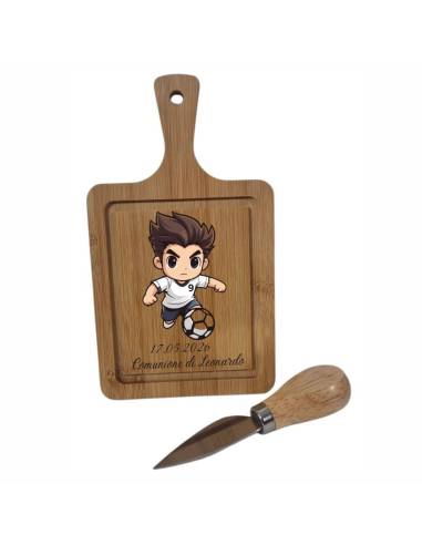 Bomboniere utili Comunione tagliere personalizzato calciatore