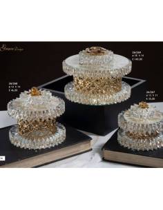 Grace Design bomboniere portagioie cilindri in cristallo