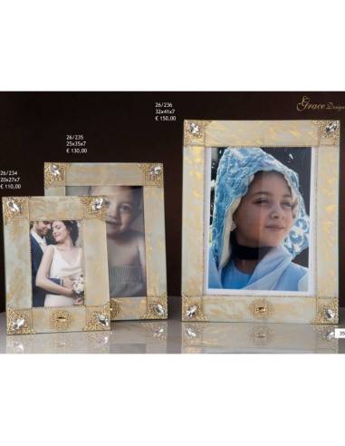 Grace Design bomboniere cornici portafoto rettangolari effetto marmo