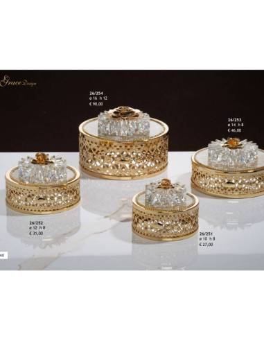 Grace Design bomboniere cofanetti portagioie tondi design raffinato