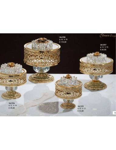 Grace Design bomboniere portagioie raffinati con rialzo shop online