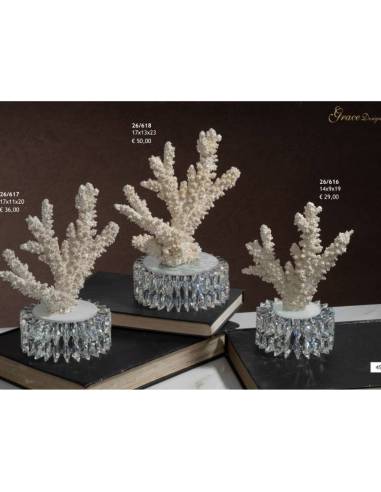 Grace Design bomboniere tema mare corallo con base in cristallo