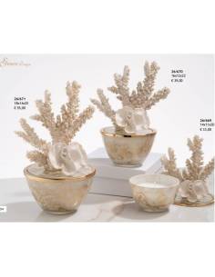 Grace Design bomboniere tema mare candele profumate effetto marmo