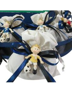 Bomboniere tema calcio stadio sacchetti portaconfetti calamite calciatori 2