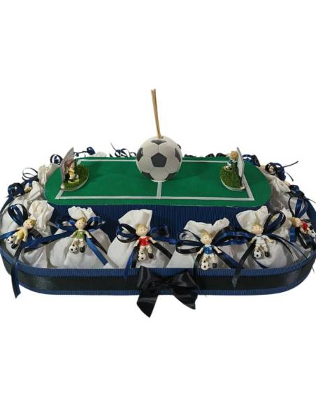 Bomboniere tema calcio stadio sacchetti portaconfetti calamite calciatori