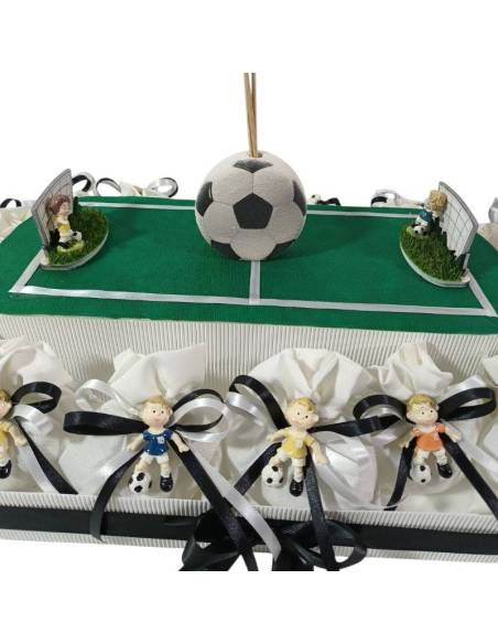 Bomboniere calciatori campo da calcio sacchettini portaconfetti magneti misti