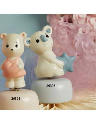 Bomboniere Claraluna Battesimo carillon orsetto e koala