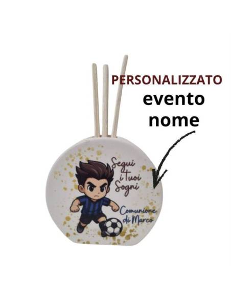 Bomboniere di calcio Inter profumatore personalizzato